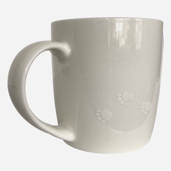 Starbucks Paw Print Coffee Tea Mug White With Green Mermaid - Picture 8 of 15